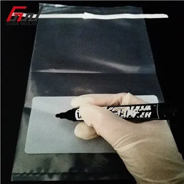 Laboratóriumi mintavevő táska írott területtel