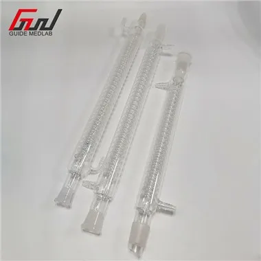 Laboratóriumi üvegkondenzátor 250mm